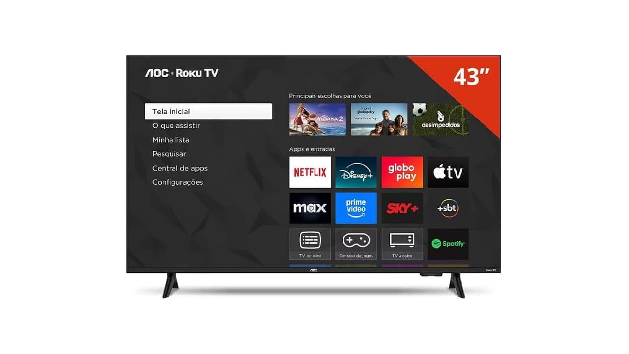 Melhor Display de TV AOC 43 Polegadas: Guia Completo para Escolher