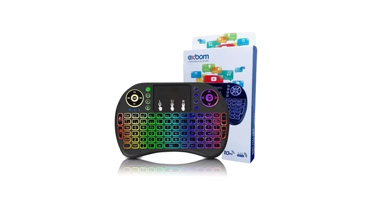 Melhor Mini Teclado sem Fio para TV Box: Top 10 Modelos com Touchpad e LED