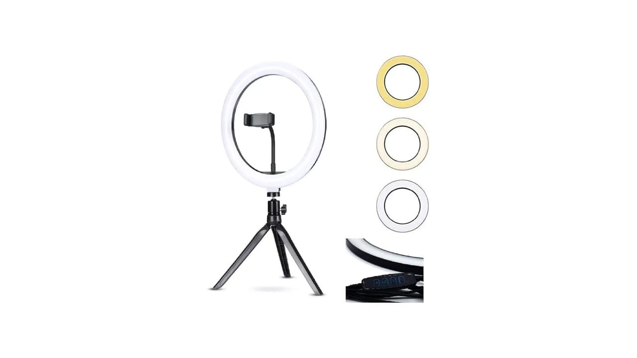 Melhor Ring Light de Mesa: Qual Escolher para Fotos, Lives e Maquiagem?