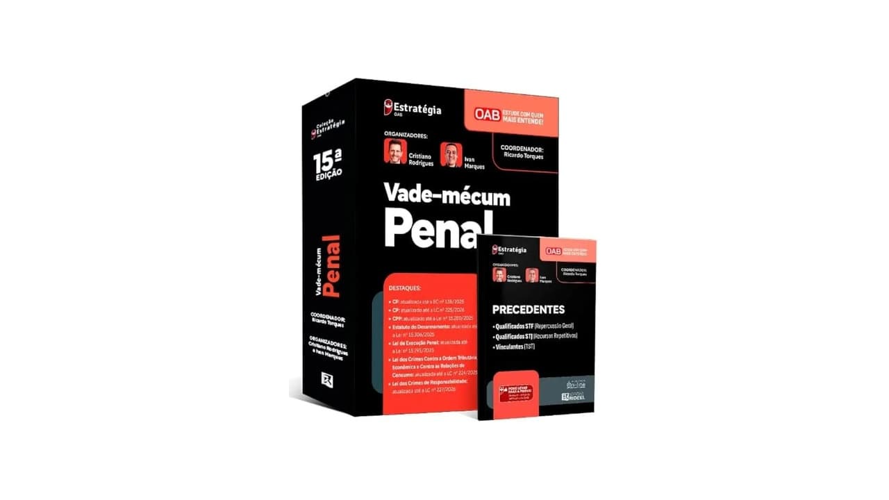 Melhor Vade Mecum Segunda Fase Penal: Comparativo dos Top 8 para OAB