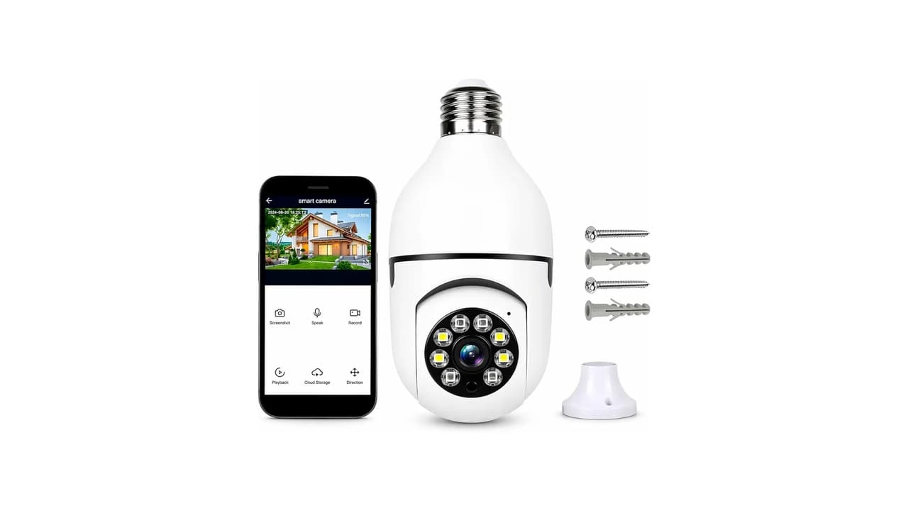 Melhor Câmera Espiã Lâmpada Wi-Fi: 10 Modelos com Panorâmica 360º e Visão Noturna