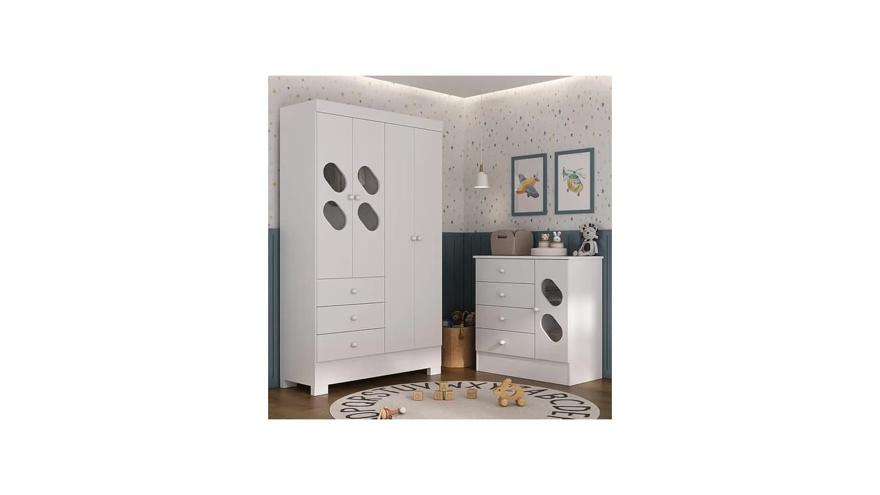 Melhor Cômoda e Guarda-roupa para Quarto de Bebê: Guia Completo para Escolher