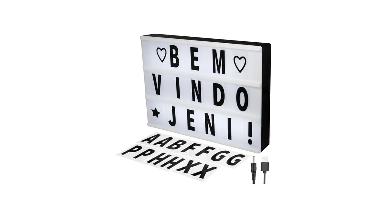 Melhor Letreiro Luminoso de LED Personalizável: 10 Modelos para Decorar com Estilo